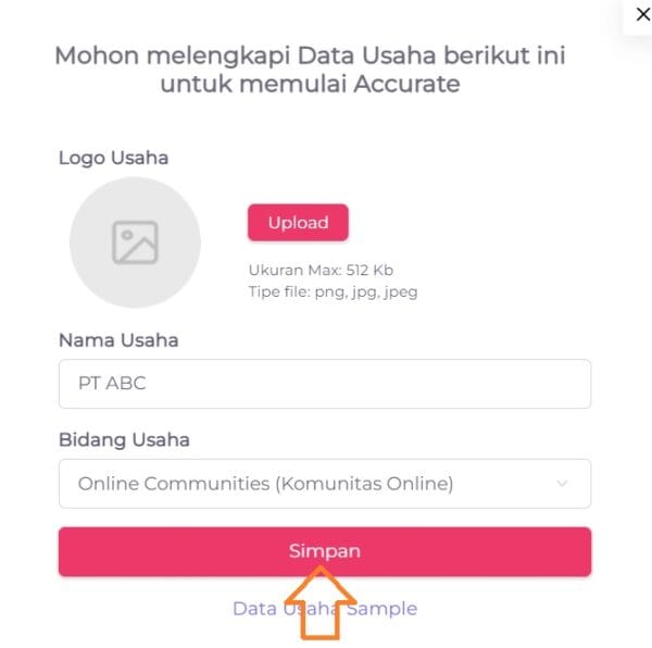 Cara Membuat Data Usaha Di Accurate Online