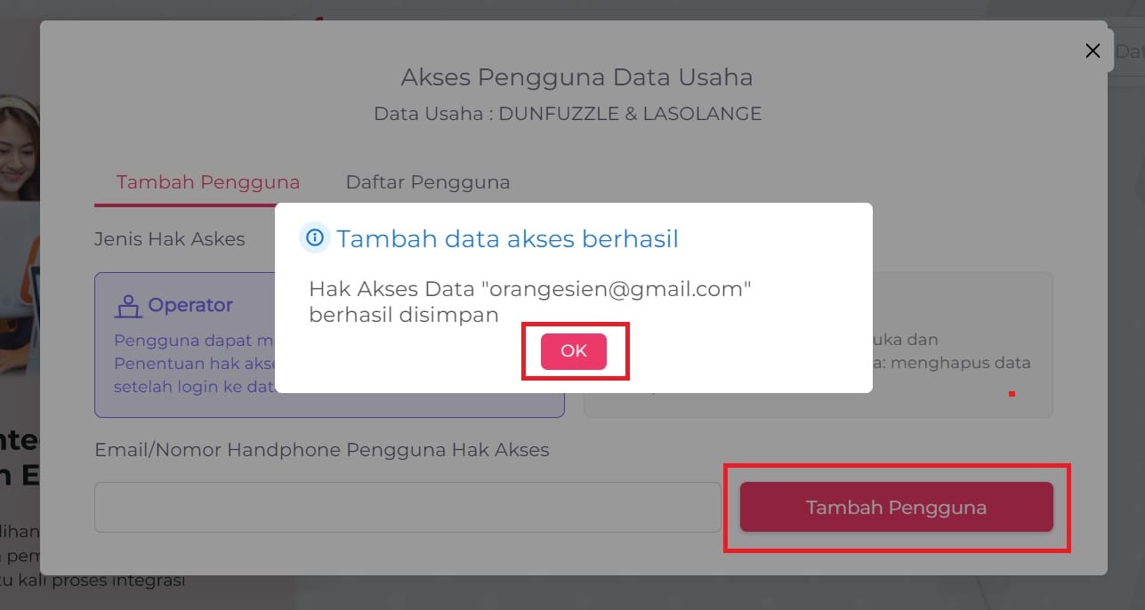 cara tambah pengguna accurate online