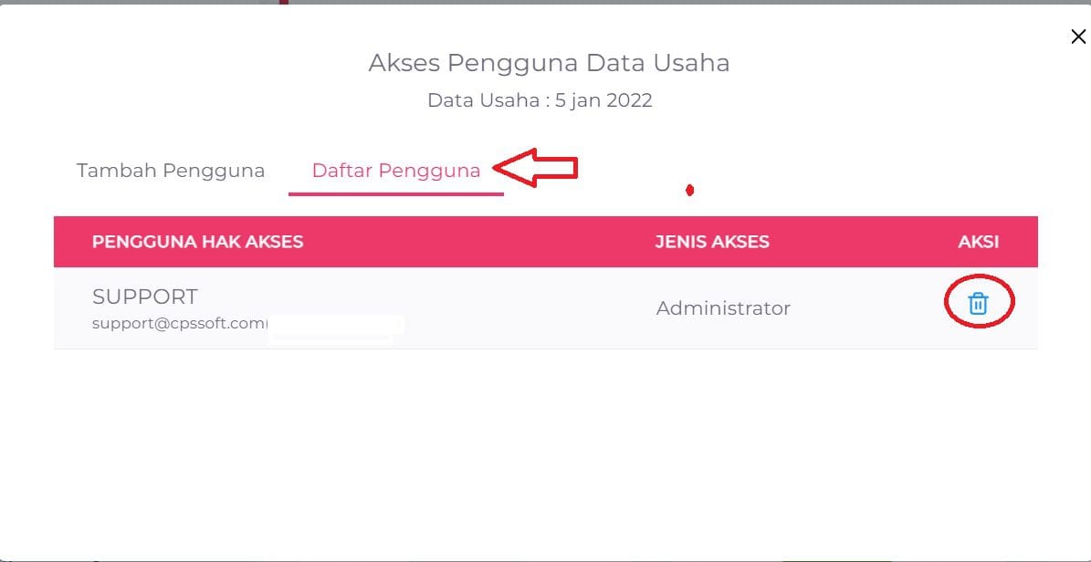 Cara Hapus Pengguna Accurate Online